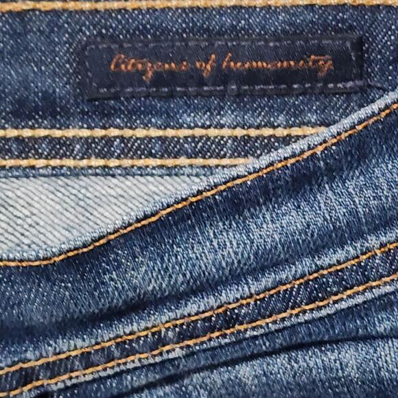 CITIZENS OF HUMANITY Jeans Low Waist Flare Leg Ingrid Medium Wash Womens Sz 29 - Picture 5 of 16